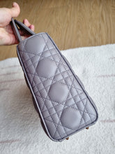 Load image into Gallery viewer, Lady Dior Small Grey with Champagne Gold Hw
