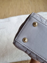Load image into Gallery viewer, Lady Dior Small Grey with Champagne Gold Hw