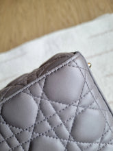 Load image into Gallery viewer, Lady Dior Small Grey with Champagne Gold Hw