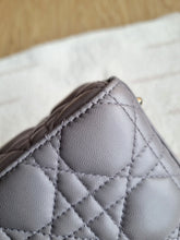 Load image into Gallery viewer, Lady Dior Small Grey with Champagne Gold Hw