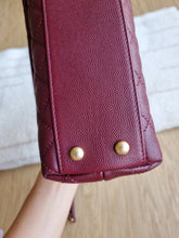 Load image into Gallery viewer, Chanel Burgundy Coco Handle Small Caviar Gold Hw