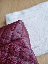 Load image into Gallery viewer, Chanel Burgundy Coco Handle Small Caviar Gold Hw