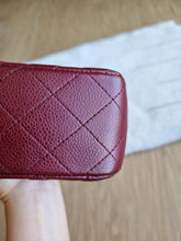 Load image into Gallery viewer, Chanel Burgundy Mini Rectangle Caviar Gold Hw