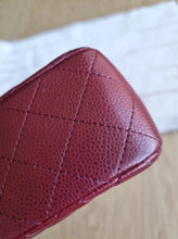 Load image into Gallery viewer, Chanel Burgundy Mini Rectangle Caviar Gold Hw