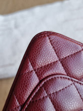 Load image into Gallery viewer, Chanel Burgundy Mini Rectangle Caviar Gold Hw