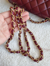 Load image into Gallery viewer, Chanel Burgundy Mini Rectangle Caviar Gold Hw