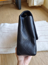 Load image into Gallery viewer, Chanel Jumbo Single Flap Black Caviar 24k Gold