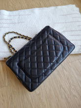 Load image into Gallery viewer, Chanel Jumbo Single Flap Black Caviar 24k Gold