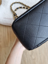 Load image into Gallery viewer, Chanel Jumbo Single Flap Black Caviar 24k Gold