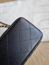Load image into Gallery viewer, Chanel Jumbo Single Flap Black Caviar 24k Gold