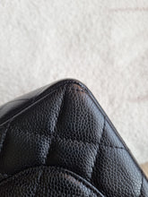 Load image into Gallery viewer, Chanel Jumbo Single Flap Black Caviar 24k Gold