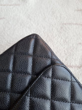 Load image into Gallery viewer, Chanel Jumbo Single Flap Black Caviar 24k Gold