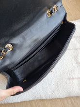 Load image into Gallery viewer, Chanel Jumbo Single Flap Black Caviar 24k Gold