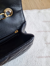 Load image into Gallery viewer, Chanel Jumbo Single Flap Black Caviar 24k Gold