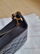Load image into Gallery viewer, Chanel Jennie Hobo Black Caviar 24k Gold
