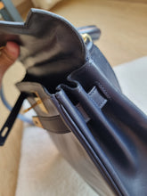 Load image into Gallery viewer, Hermes Kelly 28 Navy Box Leather Gold Hardware