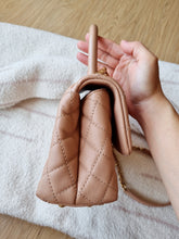 Load image into Gallery viewer, Chanel Mocha Dark Beige Caviar Coco Handle Small Gold Hardware