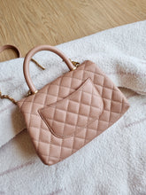 Load image into Gallery viewer, Chanel Mocha Dark Beige Caviar Coco Handle Small Gold Hardware