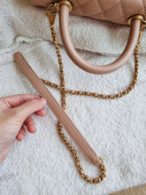 Load image into Gallery viewer, Chanel Mocha Dark Beige Caviar Coco Handle Small Gold Hardware