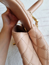 Load image into Gallery viewer, Chanel Mocha Dark Beige Caviar Coco Handle Small Gold Hardware
