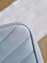 Load image into Gallery viewer, Chanel Baby Blue Mini Vintage Chevron 24k Gold