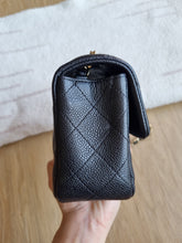 Load image into Gallery viewer, Chanel Mini Rectangle Black Caviar Gold Hw
