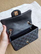 Load image into Gallery viewer, Chanel Mini Rectangle Black Caviar Gold Hw