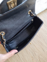 Load image into Gallery viewer, Chanel Mini Rectangle Black Caviar Gold Hw