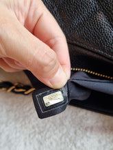 Load image into Gallery viewer, Chanel Jennie Hobo Black Caviar 24k Gold