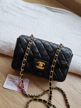 Load image into Gallery viewer, Chanel Mini Rectangular Black Caviar Gold Hw