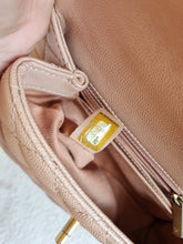 Load image into Gallery viewer, Chanel Mocha Dark Beige Caviar Coco Handle Small Gold Hardware