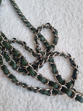 Load image into Gallery viewer, Chanel Mini Rec Forest Green Caviar Edge Stitching Silver Hw