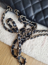 Load image into Gallery viewer, Chanel Jumbo Single Flap Black Caviar Silver Hardware