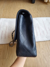 Load image into Gallery viewer, Chanel Jumbo Single Flap Black Caviar Silver Hardware