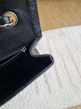 Load image into Gallery viewer, Chanel Jumbo Single Flap Black Caviar Silver Hardware