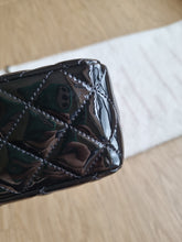 Load image into Gallery viewer, Chanel Mini Rectangular Black Patent Edge Stitching Gold Hardware