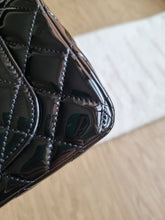 Load image into Gallery viewer, Chanel Mini Rectangular Black Patent Edge Stitching Gold Hardware