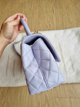 Load image into Gallery viewer, Chanel 21k Lavender Coco Handle Small Caviar Gold Hw