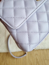 Load image into Gallery viewer, Chanel 21k Lavender Coco Handle Small Caviar Gold Hw