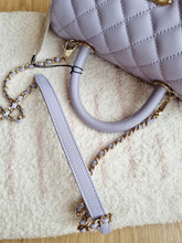 Load image into Gallery viewer, Chanel 21k Lavender Coco Handle Small Caviar Gold Hw