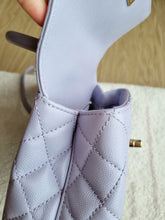 Load image into Gallery viewer, Chanel 21k Lavender Coco Handle Small Caviar Gold Hw