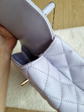 Load image into Gallery viewer, Chanel 21k Lavender Coco Handle Small Caviar Gold Hw