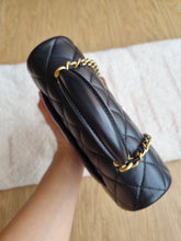 Load image into Gallery viewer, Chanel Mini Top Handle Black with Gold Hardware