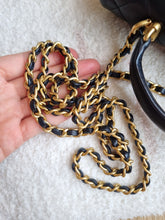 Load image into Gallery viewer, Chanel Mini Top Handle Black with Gold Hardware