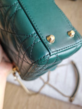 Load image into Gallery viewer, Lady Dior Mini Forest Green Gold Hardware