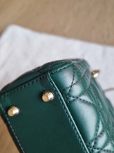 Load image into Gallery viewer, Lady Dior Mini Forest Green Gold Hardware