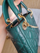 Load image into Gallery viewer, Lady Dior Mini Forest Green Gold Hardware