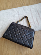 Load image into Gallery viewer, Chanel Kelly Chain Top Handle Black Small 24k Gold