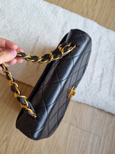 Load image into Gallery viewer, Chanel Kelly Chain Top Handle Black Small 24k Gold