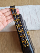 Load image into Gallery viewer, Chanel Kelly Chain Top Handle Black Small 24k Gold